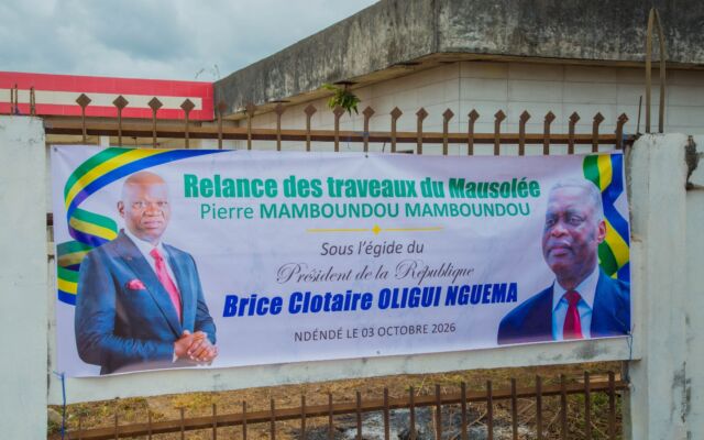 Mausolée de Pierre Mamboundou : Oligui Nguema relance le chantier à Ndendé
