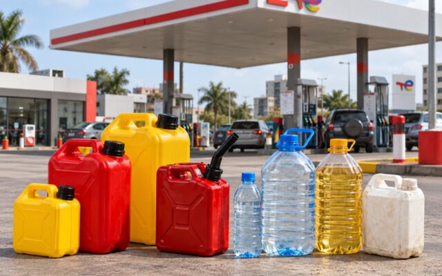 Pénurie de carburant : fini les bidons alimentaires dans les stations-service !