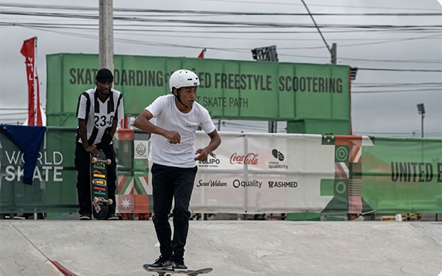 Skateboard mondial : Emeth Van Den Bergh porte les espoirs du Gabon au Paraguay